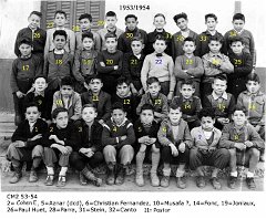 ECOLE MARCEAU GARCONS 1953 CM2